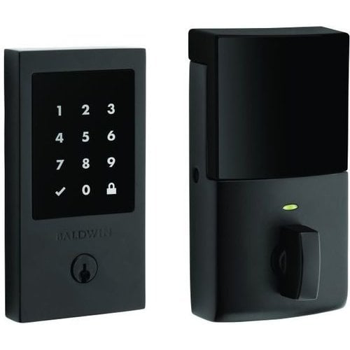 Baldwin Hardware 8225190ZW, ZWave Minneapolis Touchscreen Deadbolt with Schlage C Keyway, Satin