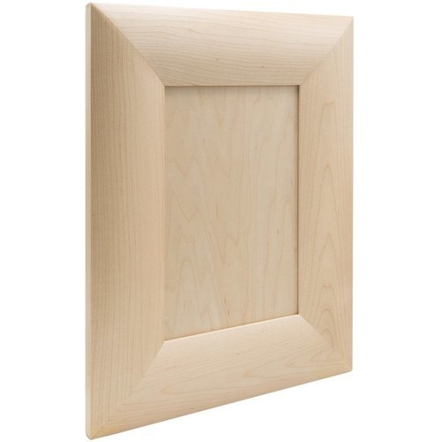 Door Sample, Clear Coat Maple Mitered Veneer Panel, 12" Width x