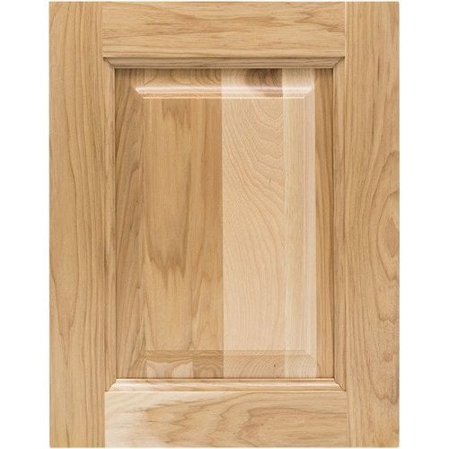 Unfinished Hickory Square Raised Panel, Unfinished Cabinet Door