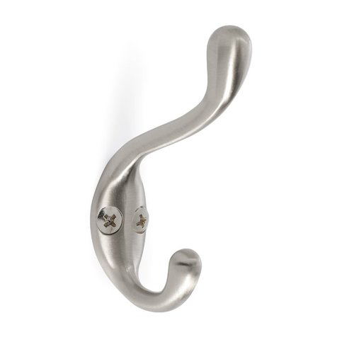 Amerock Medium Coat and Hat Hook Satin Nickel H55445G10 | CabinetParts.com