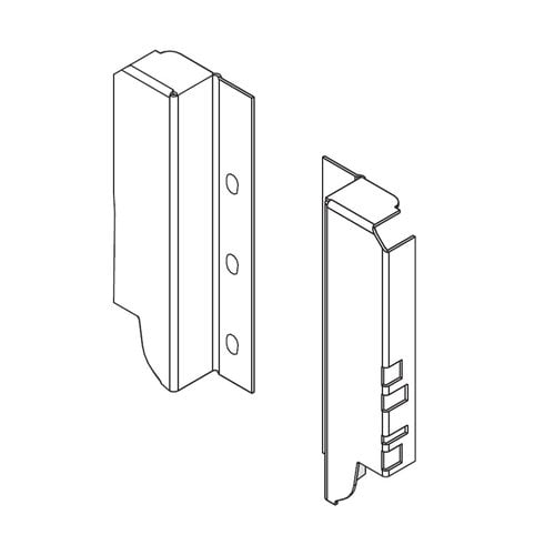 Blum Z30B000S.04-N, Tandembox Rear Fixing Bracket Set Nickel ...