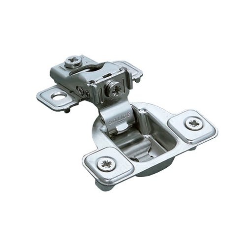 2-Pack Salice European Face Frame Hinges #C2P6A With Clip-On Adapter Plates - 110 Degree Full Overlay