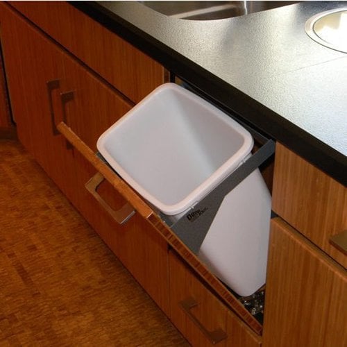 Dropout Cabinet Fixtures Waste System, Trash Can Cabinet Tilt Out For The Kitchen