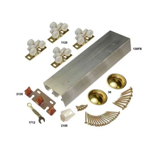 Johnson Hardware 138F482D, 138F Series Bypass Track and Hardware Set