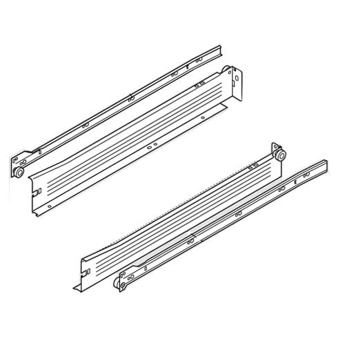 Blum 320N5000C15, Metabox Slide 2" Height x 20" Length, White