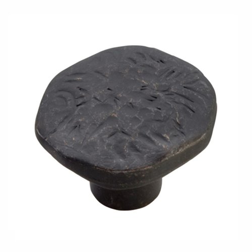 Hickory Hardware Twist Collection Knob - 1-1/4" Diameter, Black Iron, 10-Pack, Cabinet Pull