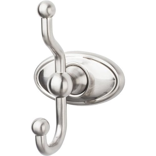 Top Knobs ED2BSNC, 5 Inch Length Edwardian Double Robe Hook with Oval ...