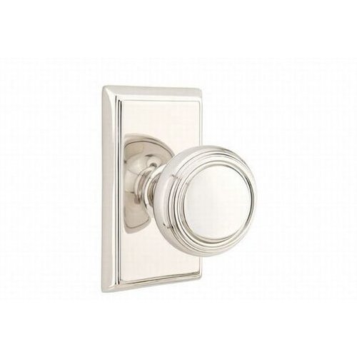 Emtek 8121NWUS14, Norwich Door Knob 23/8 Inch Backset Passage With