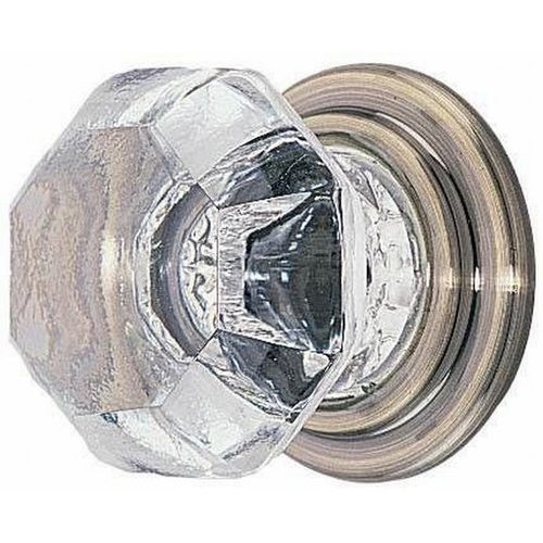 Emtek 86010US7, 1 Inch Diameter Old Town Clear Knob, French