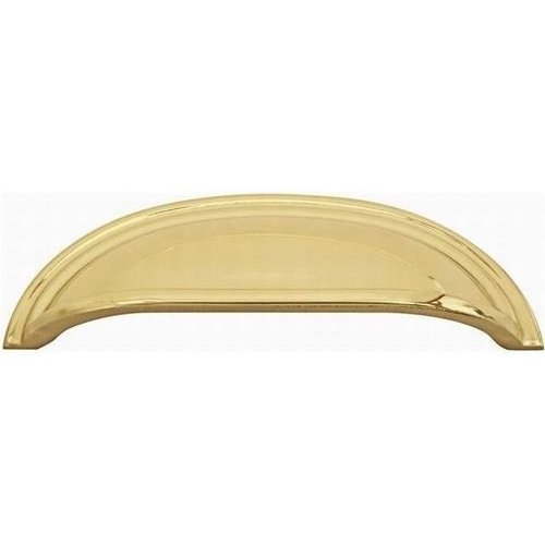 Emtek 86123US3, 3 Inch Center To Center Cup Cabinet Pull, Polished Brass  Lifetime