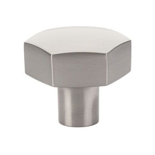 Emtek 86458US15, 1-1/2 Inch Diameter Mod Hex Cabinet Knob, Satin Nickel ...