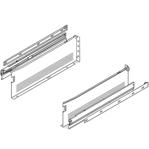 Blum 330H550PC15, Metabox Slide 6" Height x 22" Length White