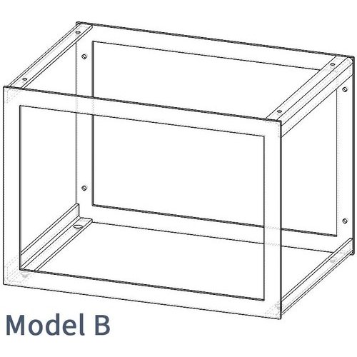 Federal Brace 12 inch Depth x 17 inch Width x 12 inch Steel Cube Cabinet, Model A, Black FB-08504