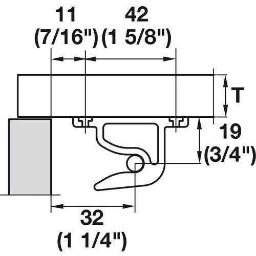 Salice F1RFAY, Locating Device for Concertina Folding Door