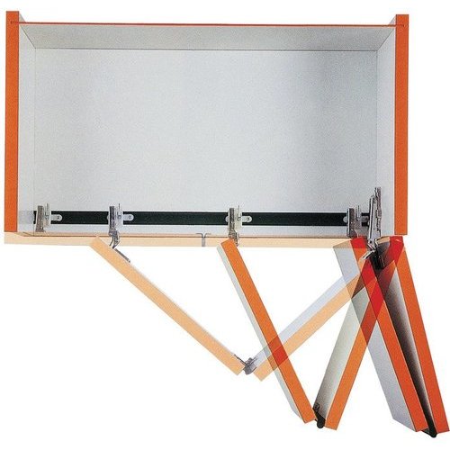 Hafele F1GFA11180, 467/16 Inch Length Track for Concertina Folding Door System, White