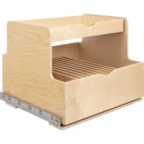 Hardware Resources ROCWD27WB, 27 Inch Width Double Drawer Rollout
