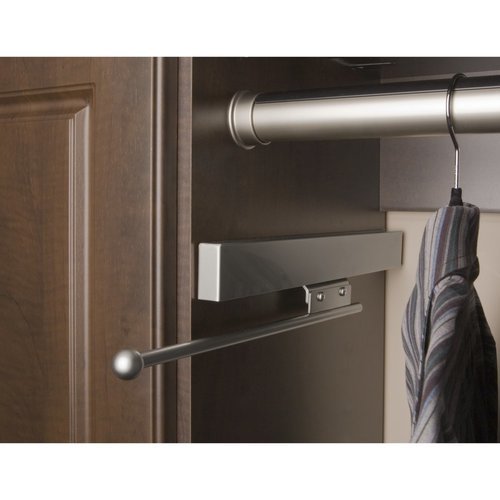 RevAShelf CVRSL14SN1, 133/4 Inch Depth Deluxe Sliding Valet Rod