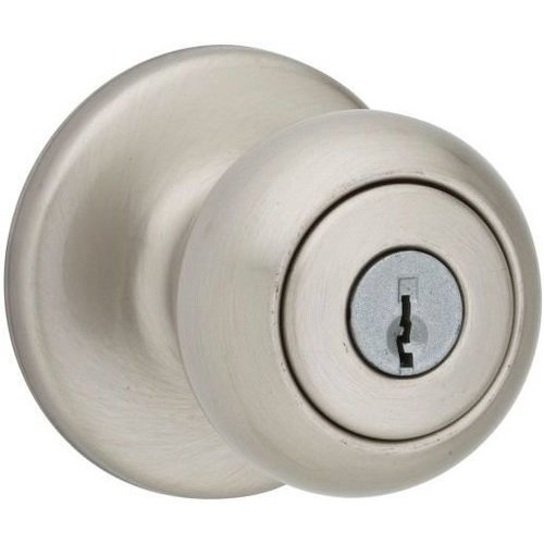 Kwikset 400cv 15 Cove Knob Entry Door Lock With New Chassis With 6al Latch And Rcs Strike 0398