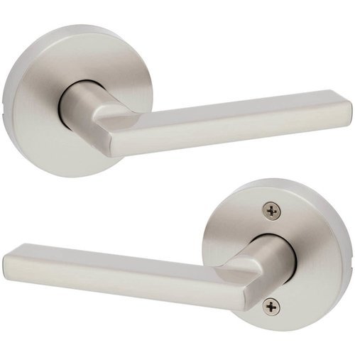 Kwikset 720HFLRDT15, Halifax Door Lever with Round Rose Passage Door Lock with 6AL Latch and
