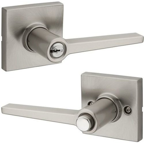 Kwikset SL6000DALRDT15, Safelock Daylon Door Lever with Round Rose