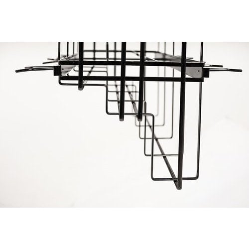 Hanging Pan Organizer with Lid Storage Black - SWS-PO21BN