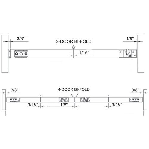 National Guard Products SLAL75BF4DR72, 72 Inch Length BiFold