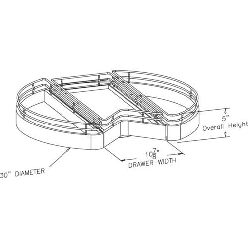 Single Chrome Corner Shelf