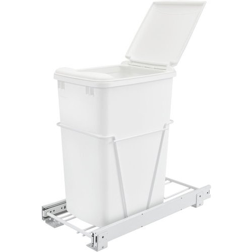 Simply Put 10-in x 16-in x 19-in 35-Quart Pull-out Trash Can in