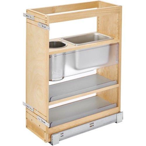 RevAShelf 445VCG25SC8, 8 Inch Width Vanity Grooming PullOut Organizer, 25 Inch Height for