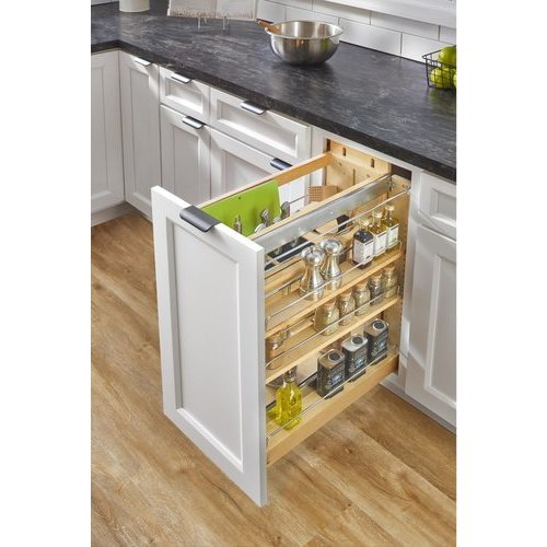 Rev-A-Shelf - 448-BC-5C - 5 in. Pull-Out Wood Base Cabinet Organizer
