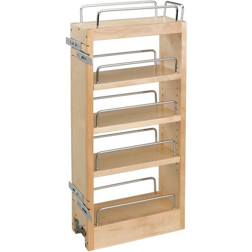 Rev-A-Shelf 5 Inch Width Wood Cabinet Pull-Out Hood Organizer with  Adjustable Shelves, Natural, Min. Cabinet Opening: 5-1/8 W x 11 D x  23-1/8 H 448-HP-523C