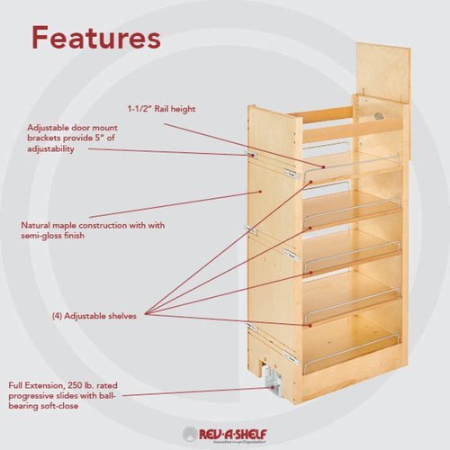 MF-442 Pantry Closet with Pull-out Shelves