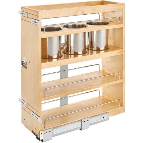 Base Utensil Pullout with Soft-Close for 9 Full Height Base Cabinet