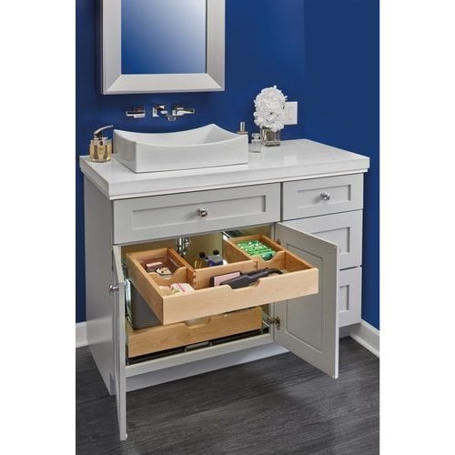 Preconfigured Bathroom Vanity Organizer Drawer