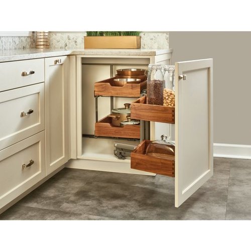 SlidingSusan Pull Out Cabinet Organizer - Fully Assembled Pull Out Drawers  For Kitchen Cabinets - Dovetail and Soft Close Cabinet Pull Out Shelves -  Fast and Easy D.I.Y. Installation - 12 x 18 