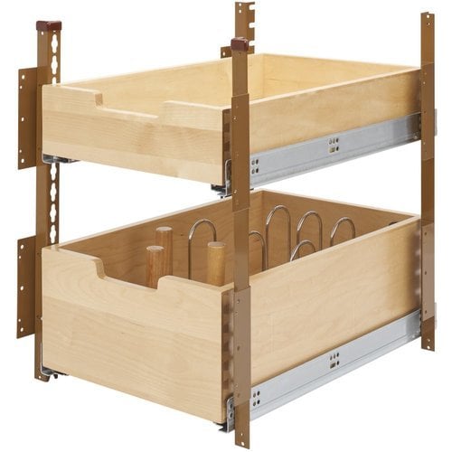 Rev-A-Shelf 4WBP18-25-KIT Wood Classics 24 Wood Base