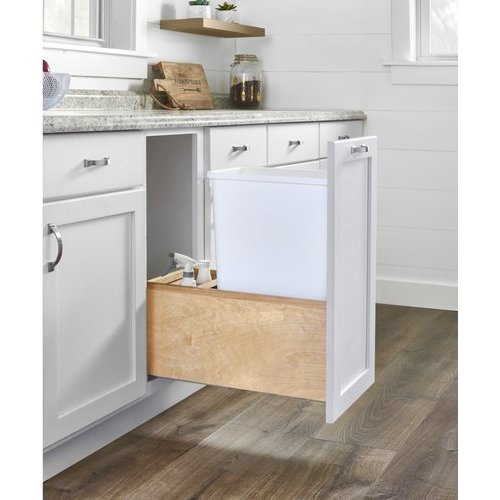 Rev-A-Shelf 35 Qt Under Sink Pull-Out Trash Can Replacement, RV-35-52