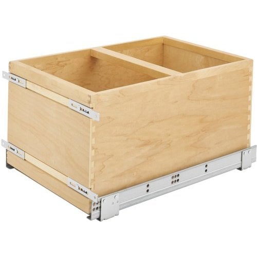 Double 35 Quart Sliding Pull-Out Waste Containers Garbage Trash Recycl –  Wolken Woodworking