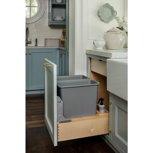 30 QT Soft-Close Double Bin Trash Can Pull Out