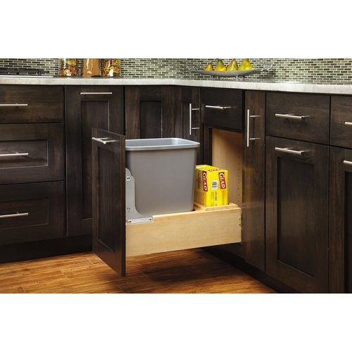 Rev-A-Shelf 35 Qt Under Sink Pull-Out Trash Can Replacement, RV-35-52