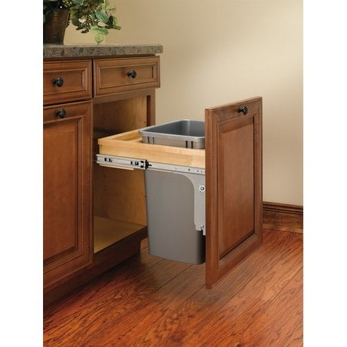 Rev-A-Shelf 9-in x 16-in 20-Quart Single Pull Out Trash Can in the Pull Out  Trash Cans department at