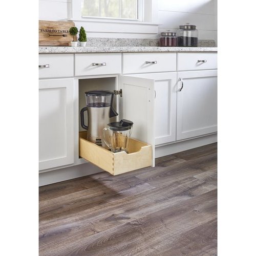 Reico  Two Deep Drawer with Built In Roll Out Trays Cabinet