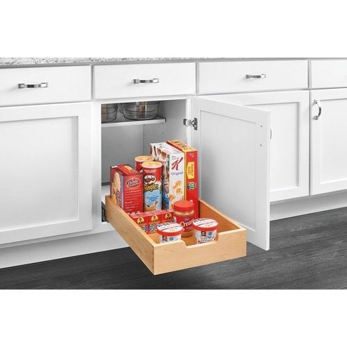 Rev-A-Shelf 4WDB-1222SC-1 11 inch Wood Cabinet Pull Out Drawer with Soft Close