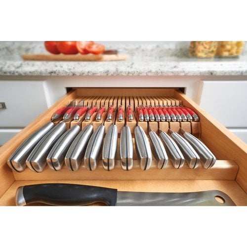  Deluxe KNIFEdock - In-drawer Kitchen Knife Storage (15