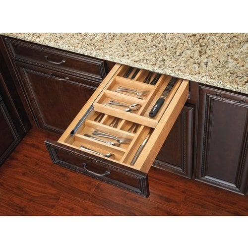Rev-A-Shelf 4WTCD-24H-1, Tiered Double Cutlery Drawer For 21 Cabinet  Opening