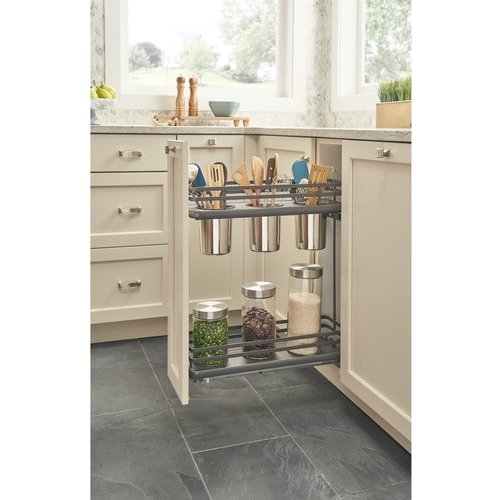 Utensil Storage, Tiered Double Combination Drawer for 30 or 36 Cabinet,  With or Without Blumotion Soft-Close Slides by Rev-A-Shelf