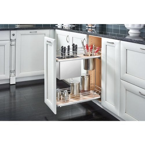 Rev-A-Shelf Two-Tier Utensil Pull Out Organizers with Soft Close