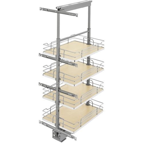 Rev-A-Shelf 5343-16-MP, Pull-Out 4 Basket Wire Organizer with Door ...