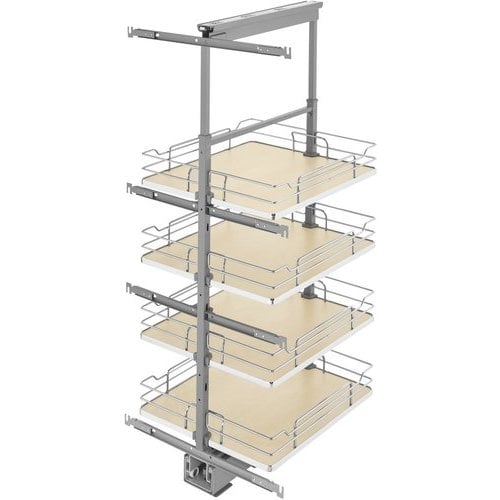 Rev-A-Shelf 5343-19-MP, Pull-Out 4 Basket Wire Organizer with Door ...