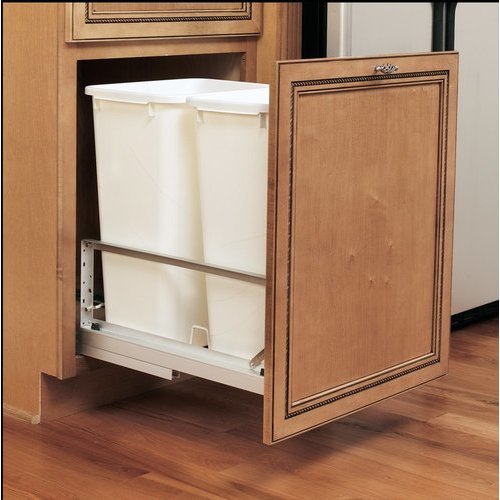 Rev-A-Shelf 50 Quart Premiere Double Trash Pull-Out Waste